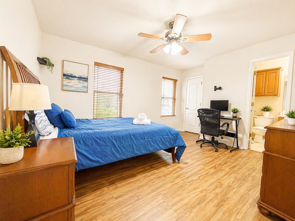 Room 2 · Queen Bedroom · Bathroom